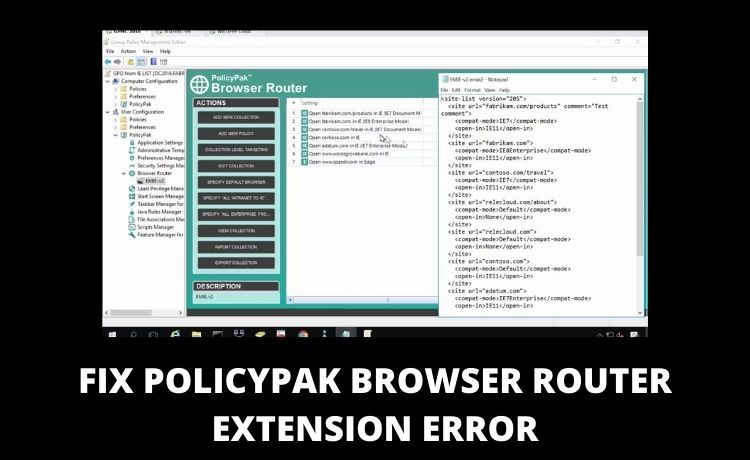 Policypak Browser Router Extension Error