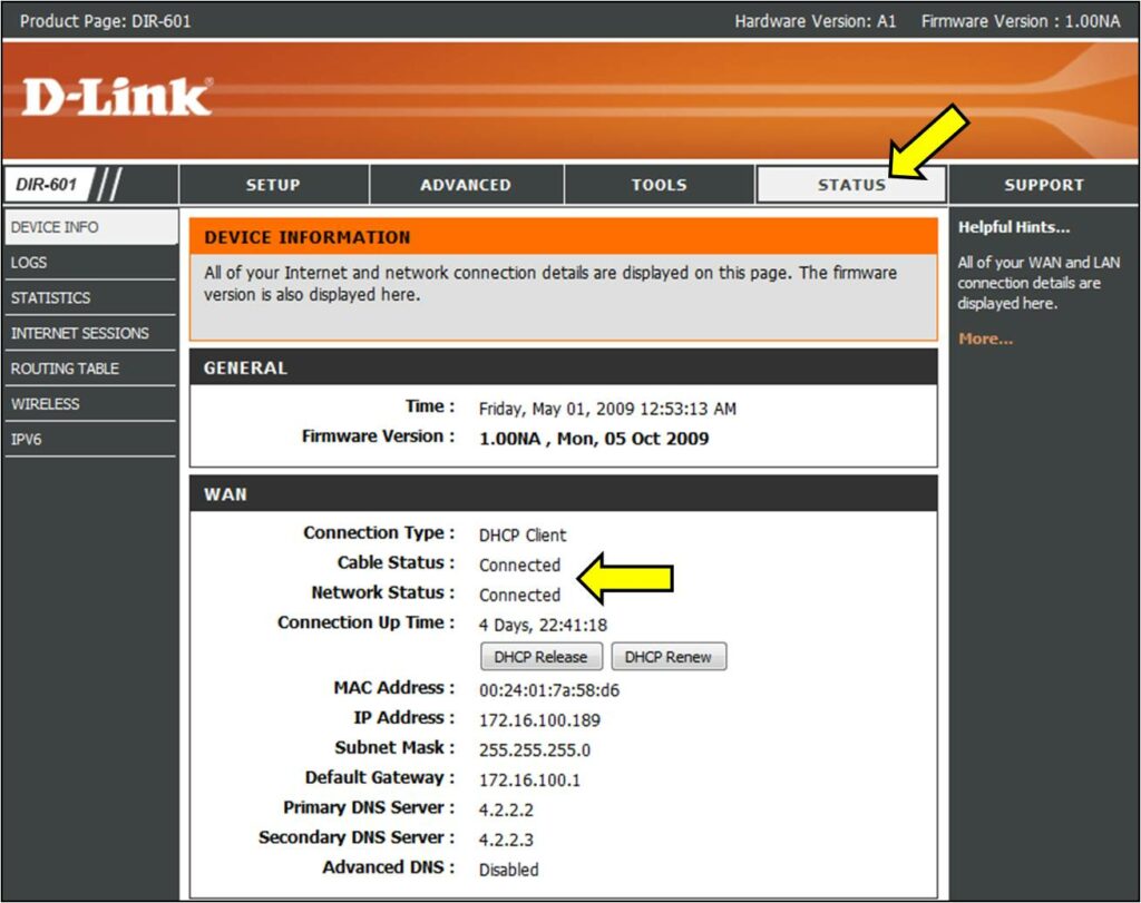 Dlink Router Cannot Access Internet Error