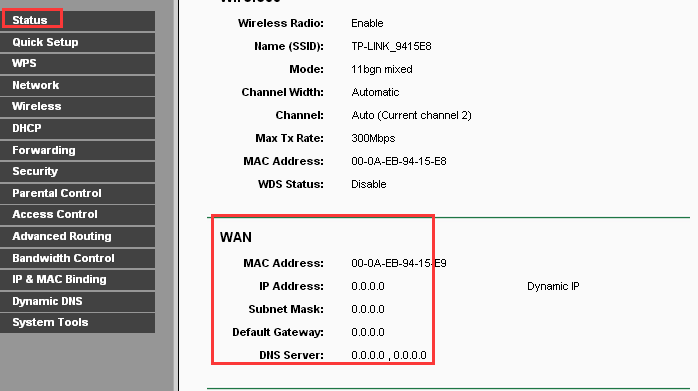 TP-Link Router Not Detecting WAN