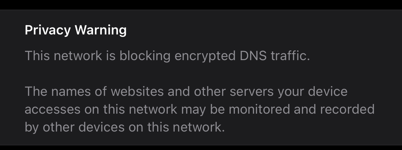 Asus Router Blocking Encrypted DNS Traffic
