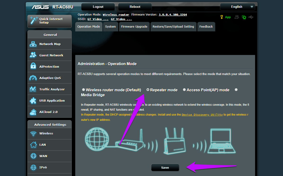 Asus Router as Repeater