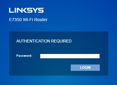 Linksys Router WiFi Authentication Error