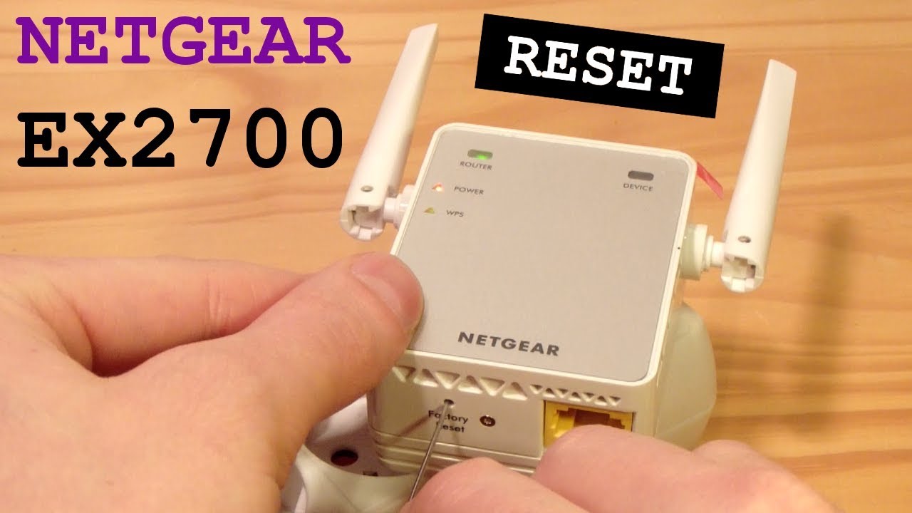 Netgear EX2700 Reset 