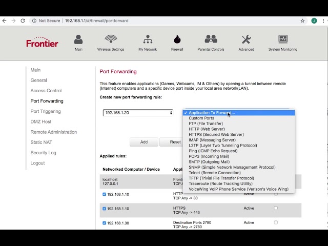 Enable UPnP on Frontier Router