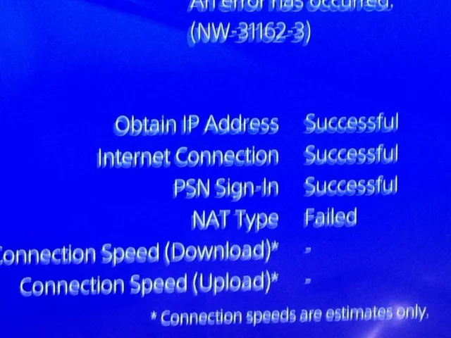 PS4 NAT Type Failed