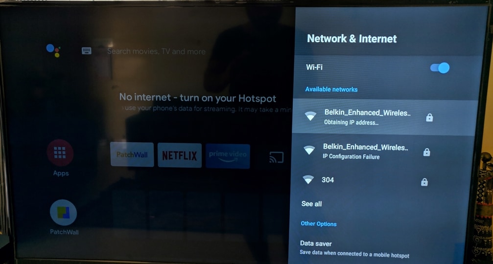 Android TV Box Connected to WiFi but No Internet