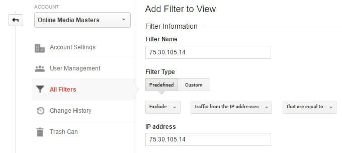 Exclude Your IP Address From Google Analytics